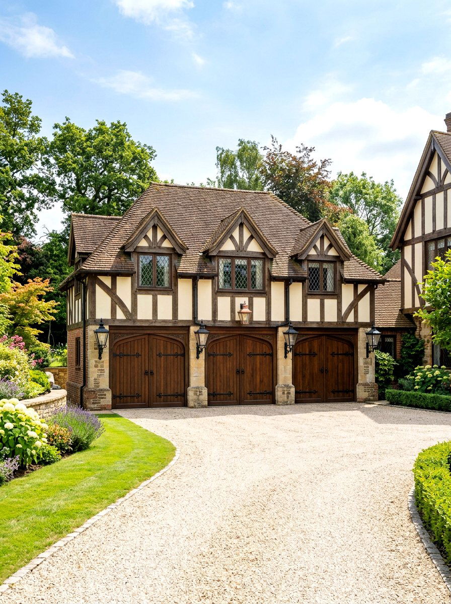 Coach Light For Garage Door - 30 Tudor exterior lighting ideas