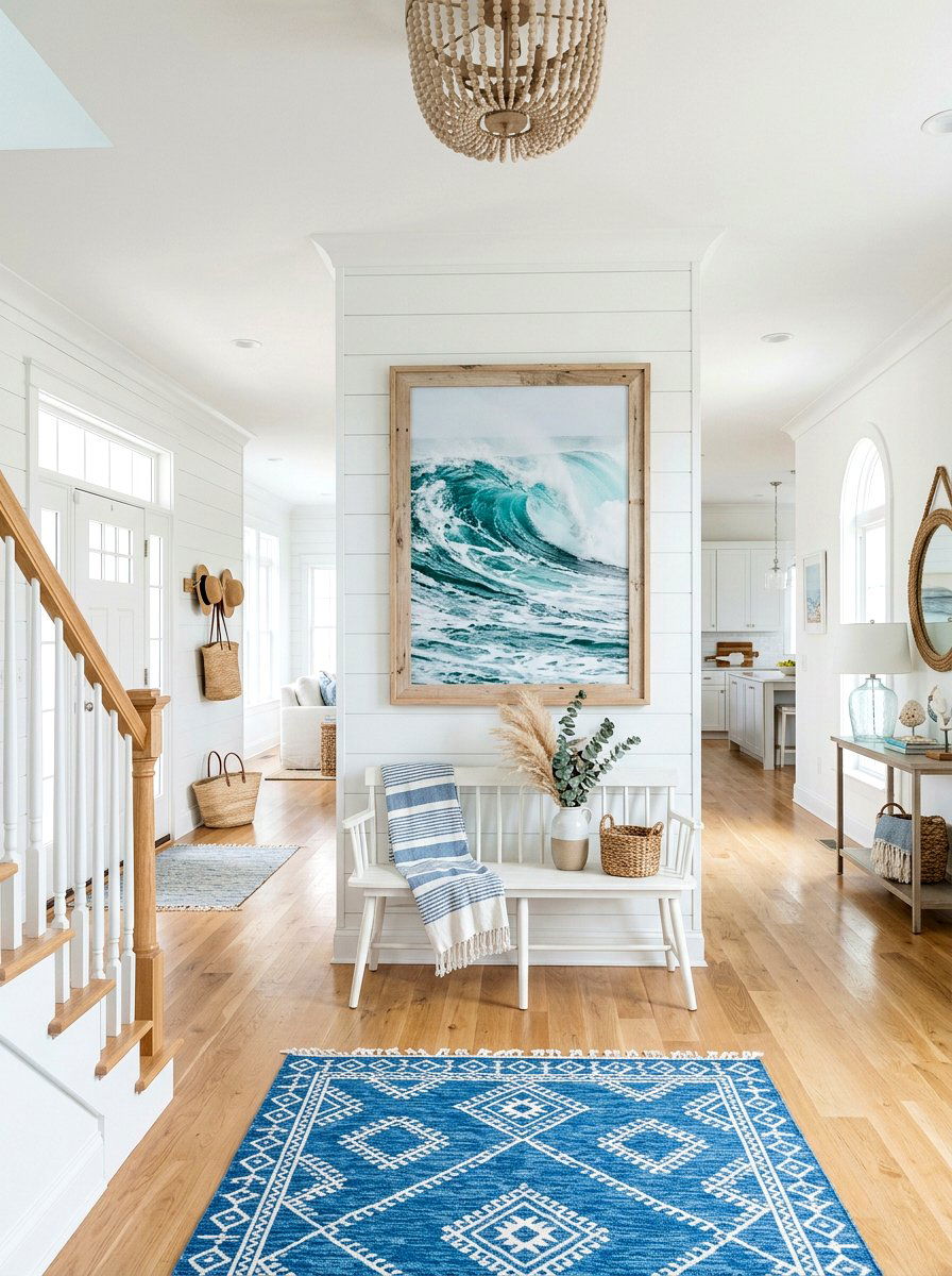 Coastal Art Print - 30 Hamptons entryway ideas