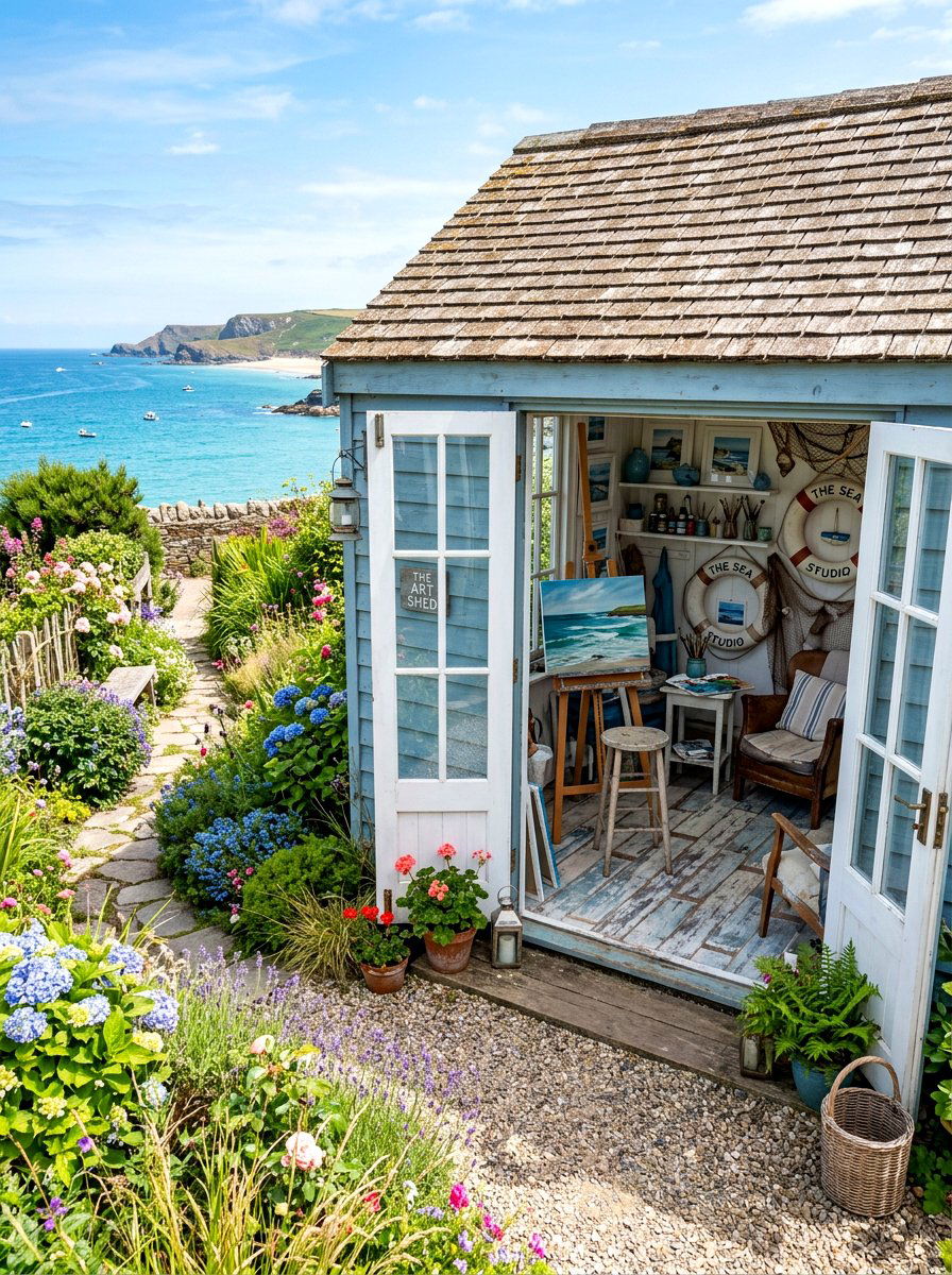 Coastal Art Shed - 30 art shed ideas