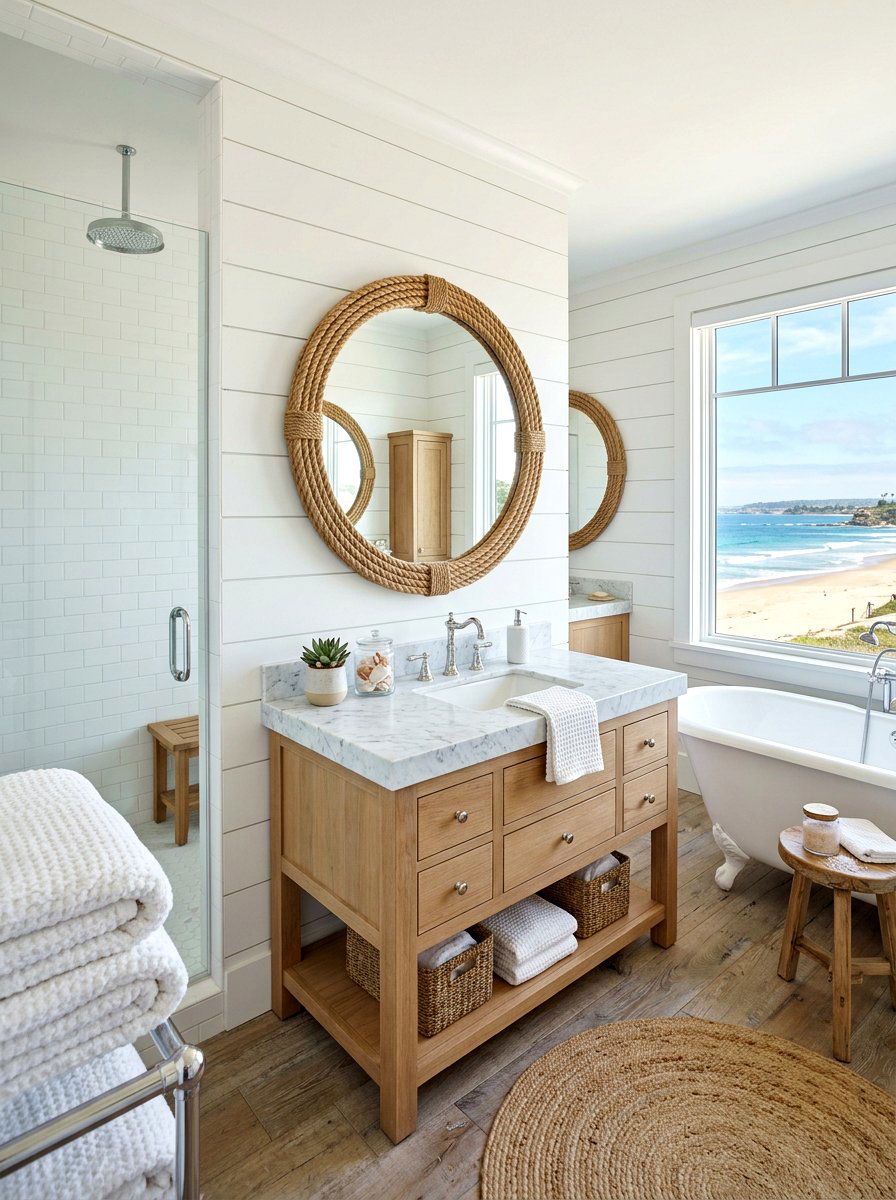 Coastal Bathroom - 30 seaside cottage ideas