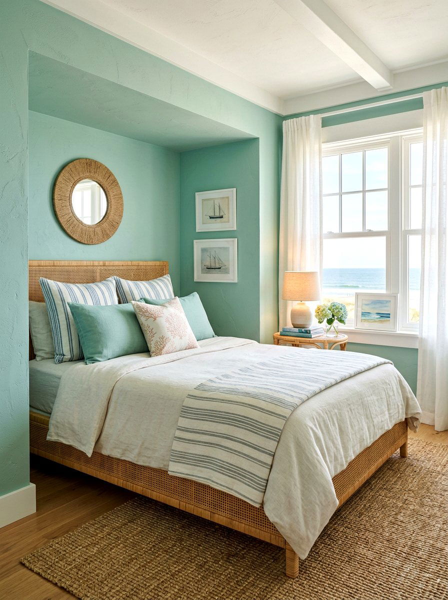 Coastal Bed Nook - 30 bed nook alcove ideas