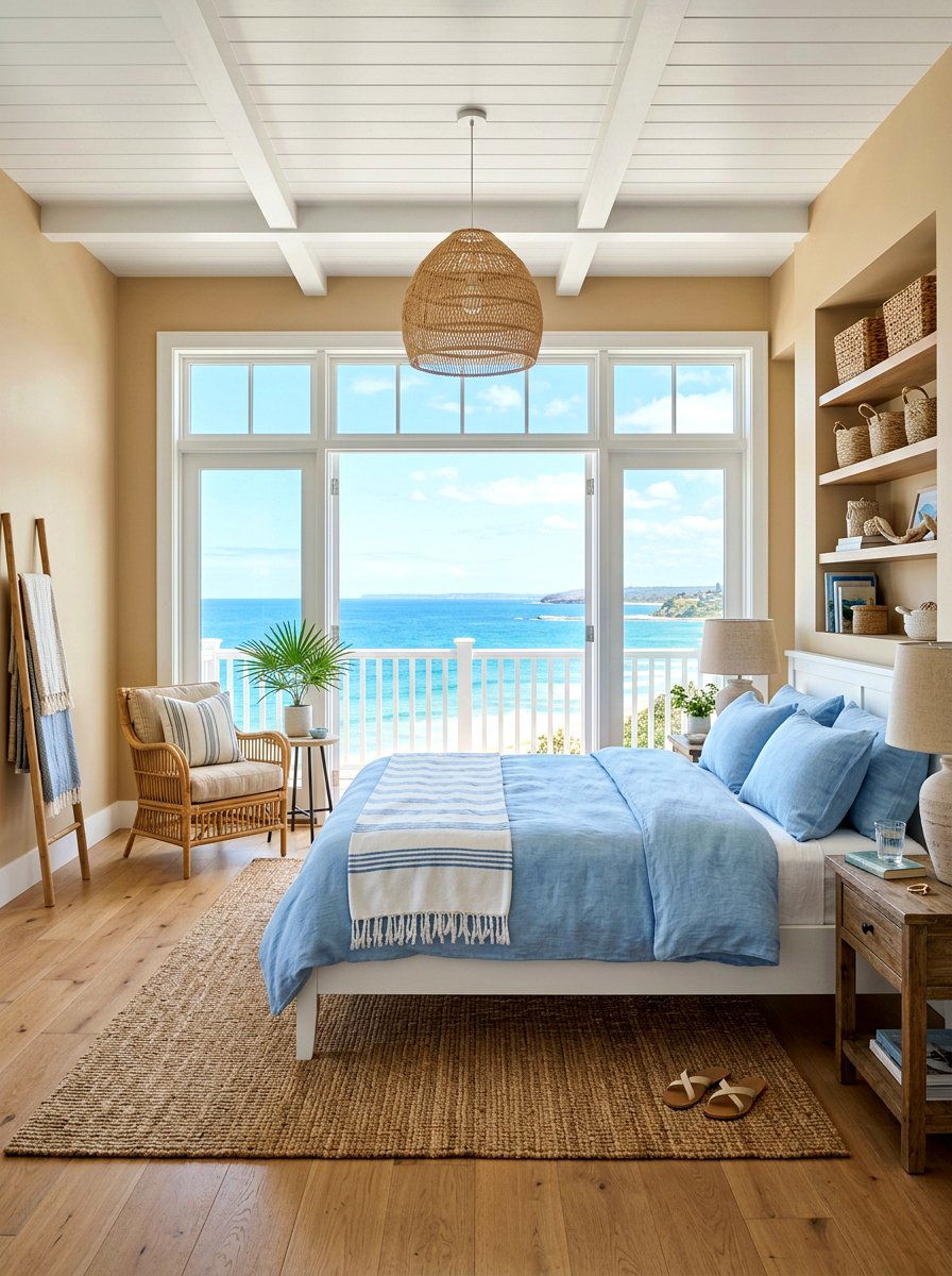 Coastal Bedroom - 30 bedroom makeover ideas