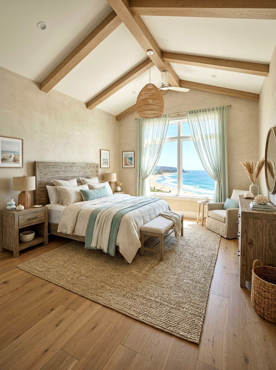 Coastal Beige Bedroom - 30 tonal beige bedroom ideas