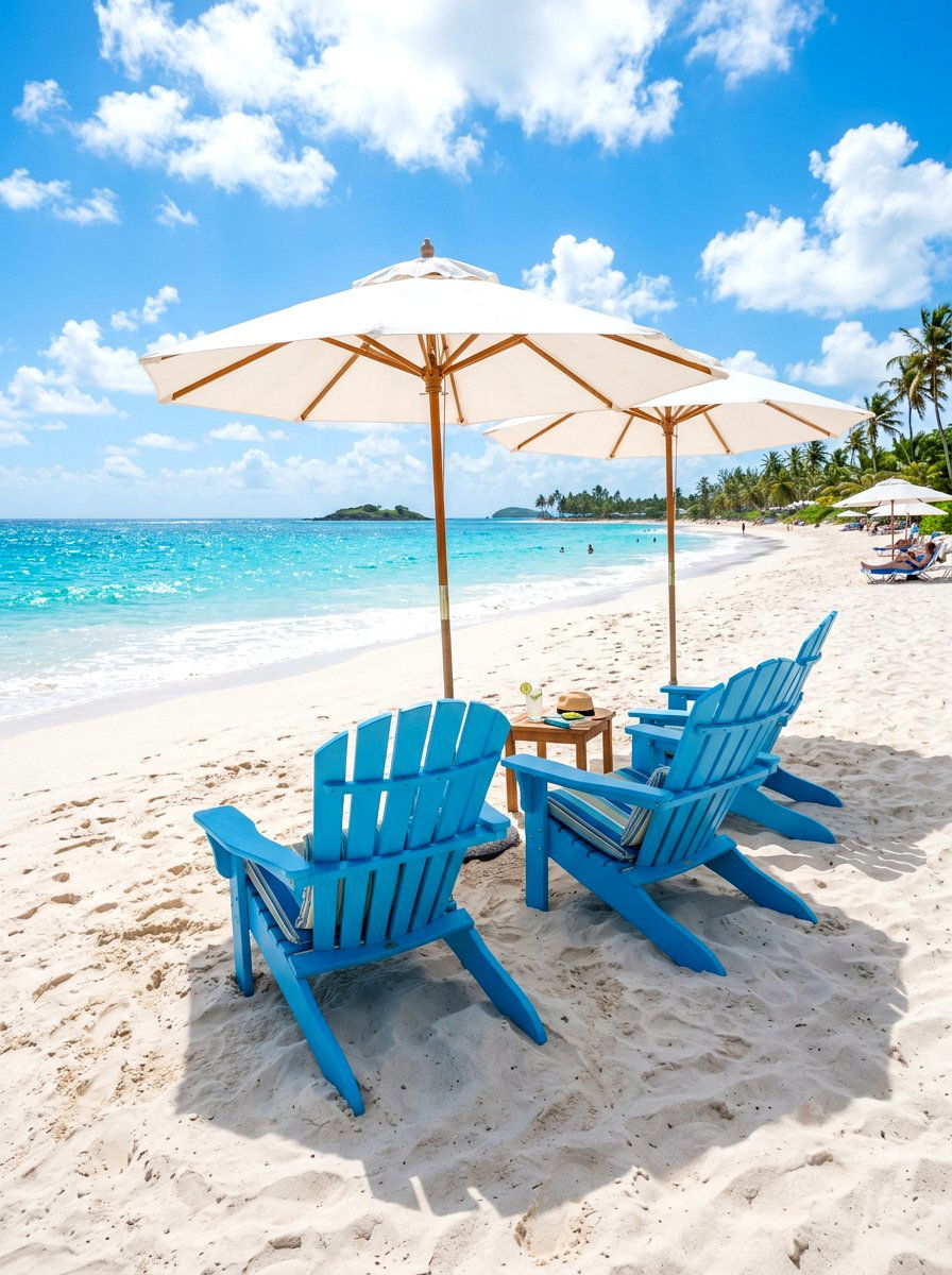 Coastal Blue Adirondack - 30 Adirondack chair ideas