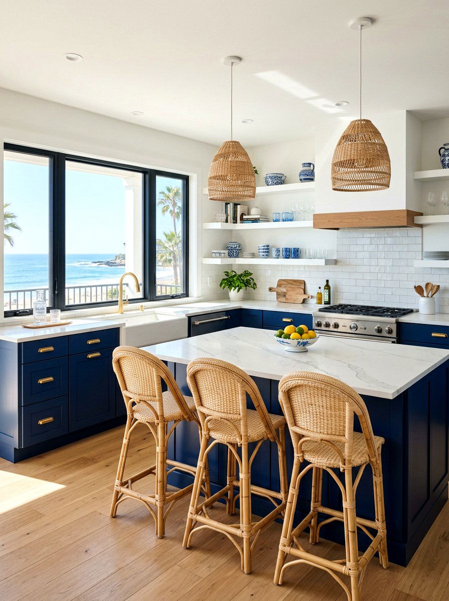 Coastal Blue Kitchen - 30 timeless kitchen ideas