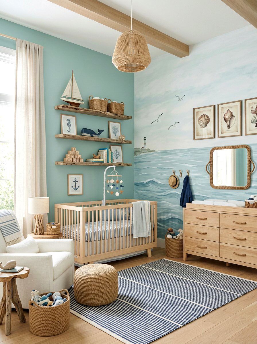 Coastal Boy Nursery - 30 boy nursery ideas