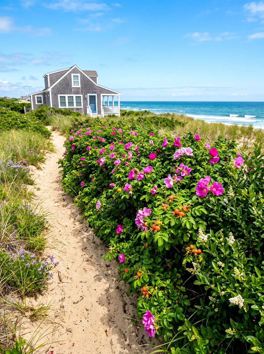 Coastal Breeze Hedge - 30 layered hedge front yard ideas