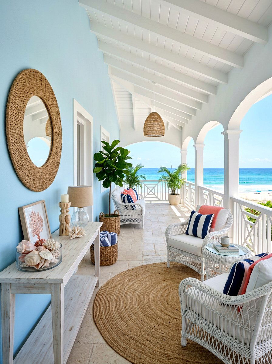 Coastal Breezeway Vibe - 30 breezeway decor ideas