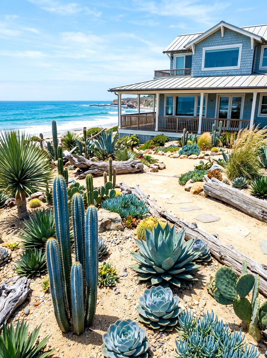 Coastal Cactus Garden - 30 cactus garden ideas