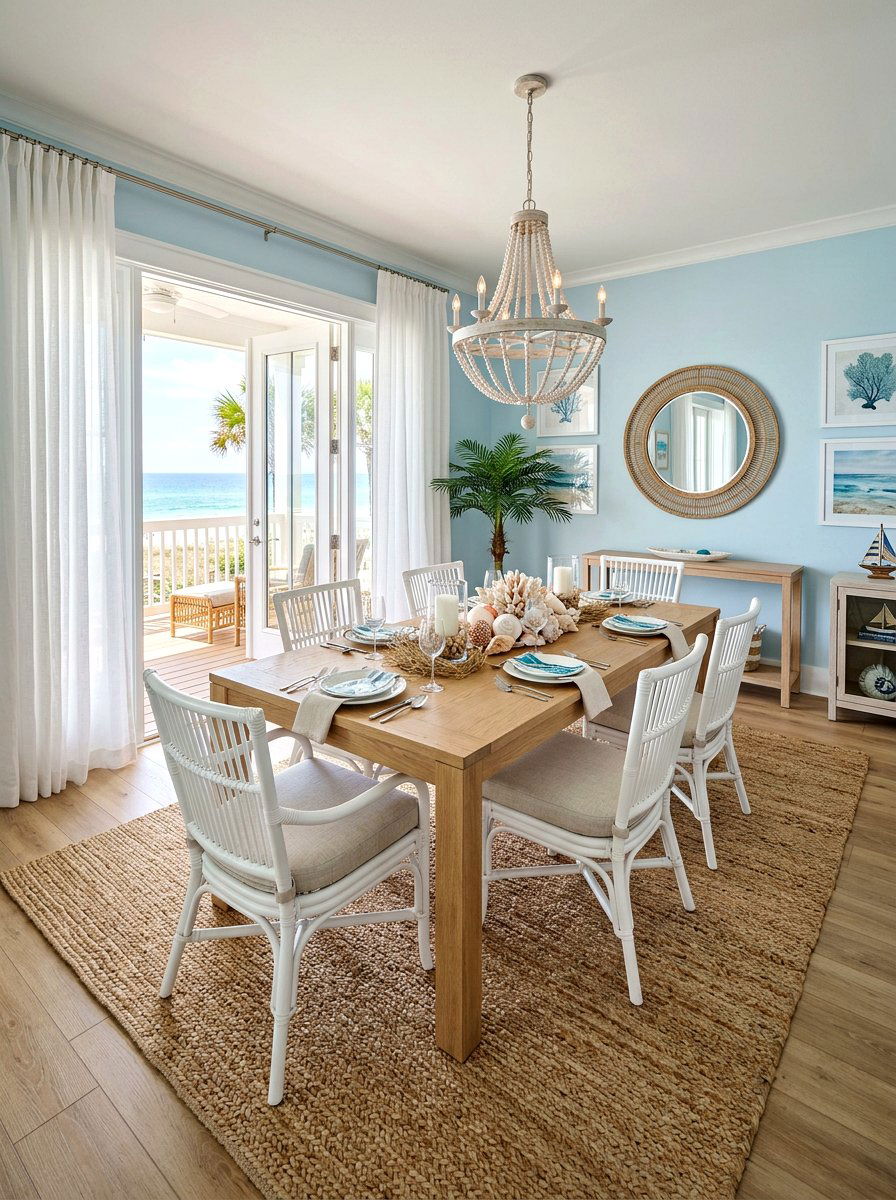 Coastal Chic Dining Room - 30 elegant dining room ideas