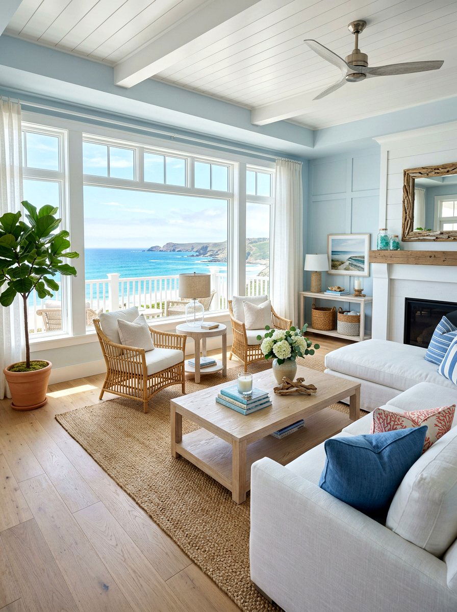 Coastal Chic Living Room - 30 editorial living room ideas