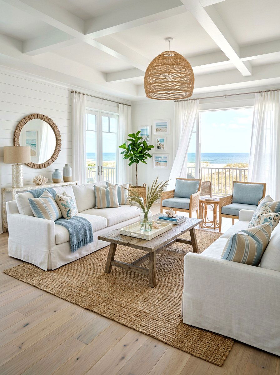 Coastal Chic Living Room - 30 luxury living room ideas