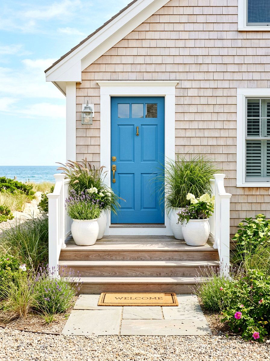 Coastal Cottage Entrance - 30 cottage stoop ideas