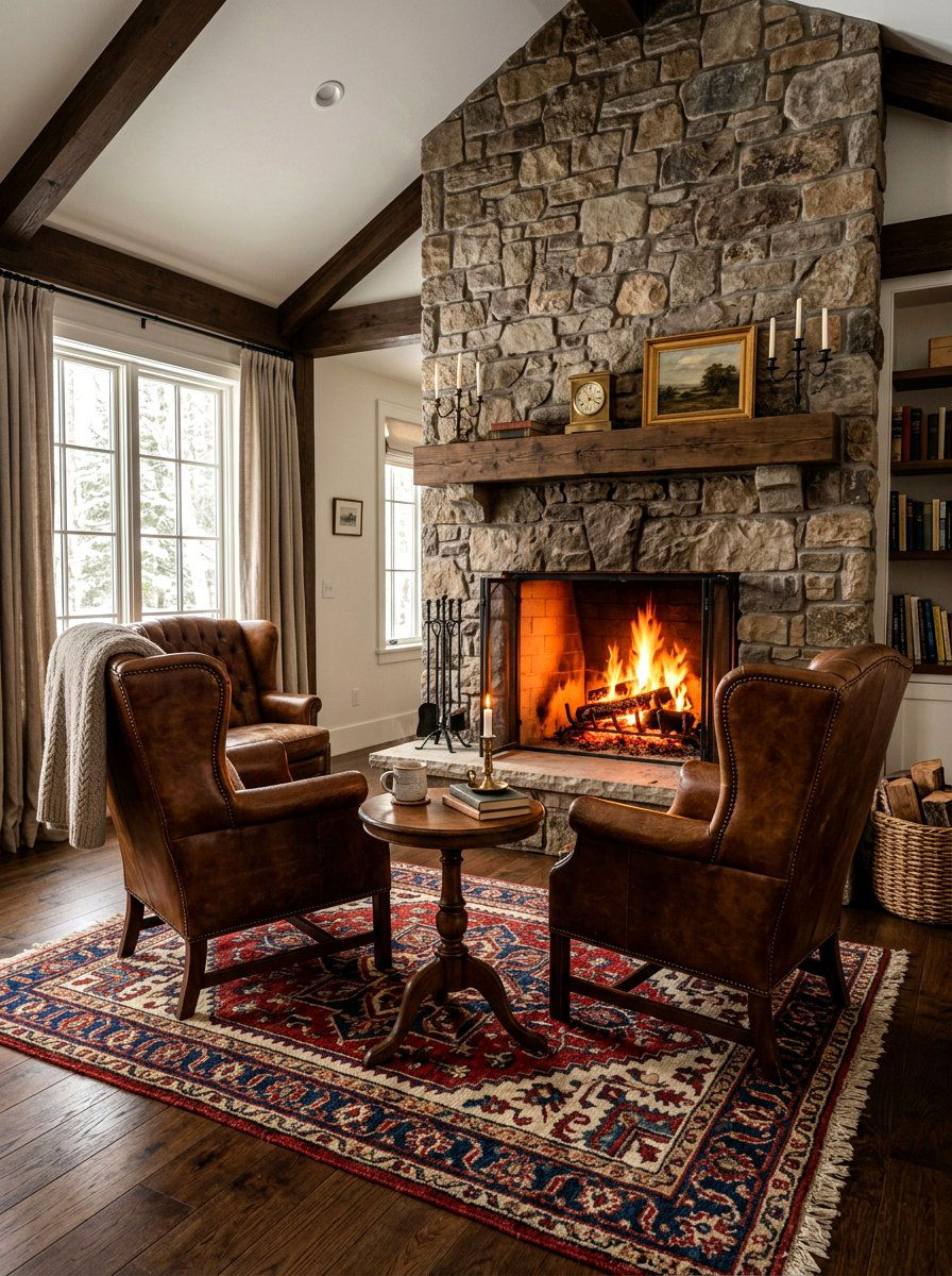 Coastal Country Manor - 30 country manor living room ideas