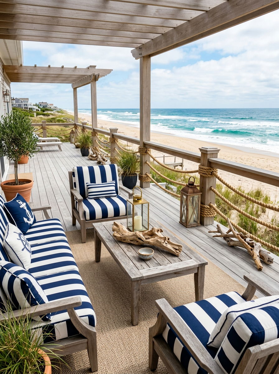 Coastal Deck Theme - 30 rooftop deck ideas