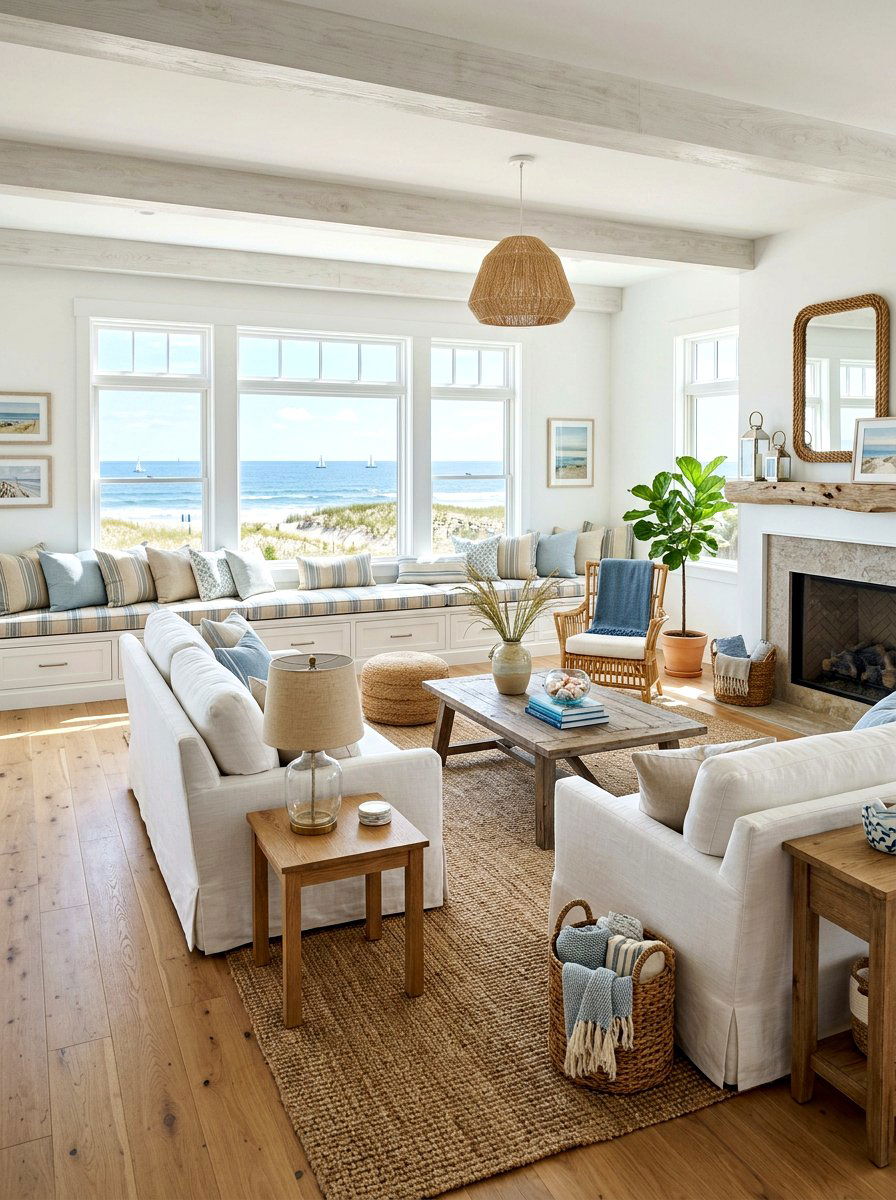 Coastal Decor - 30 artful living room ideas