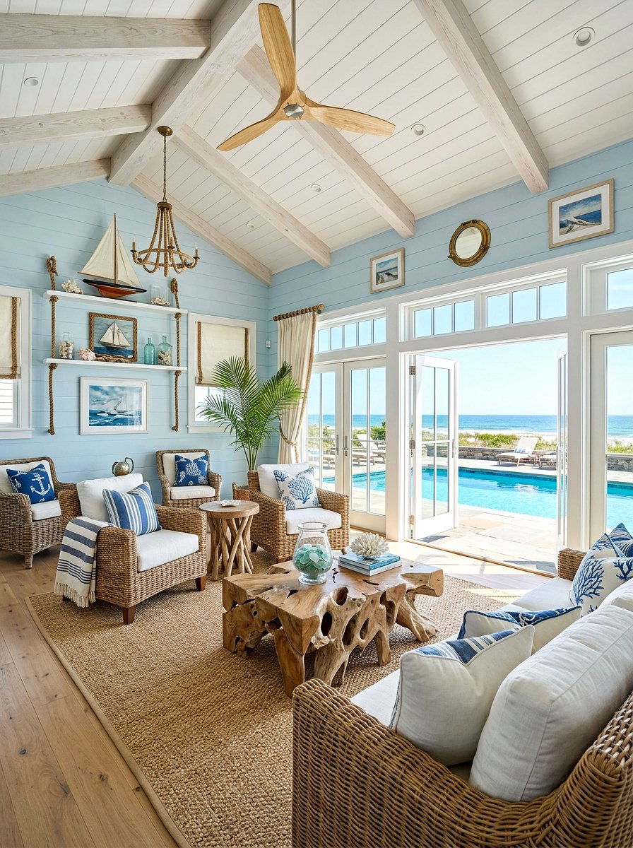 Coastal Decor Pool House - 30 pool house decor ideas