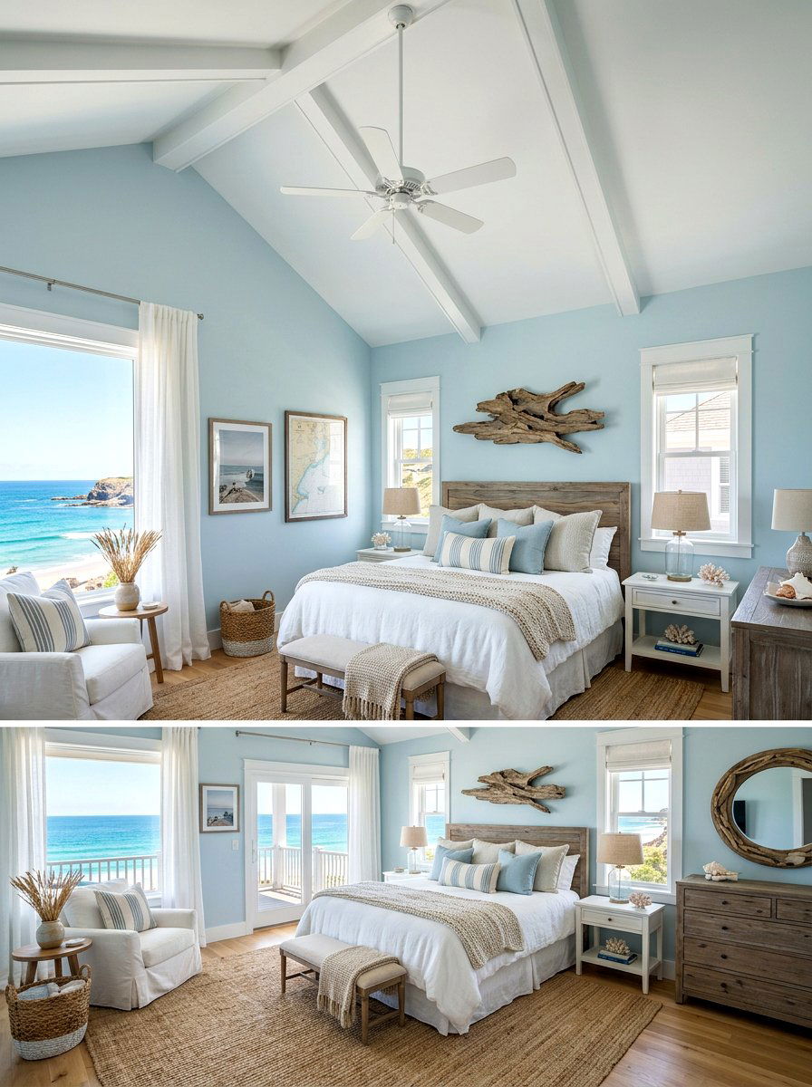 Coastal Decor - 30 spring bedroom refresh ideas