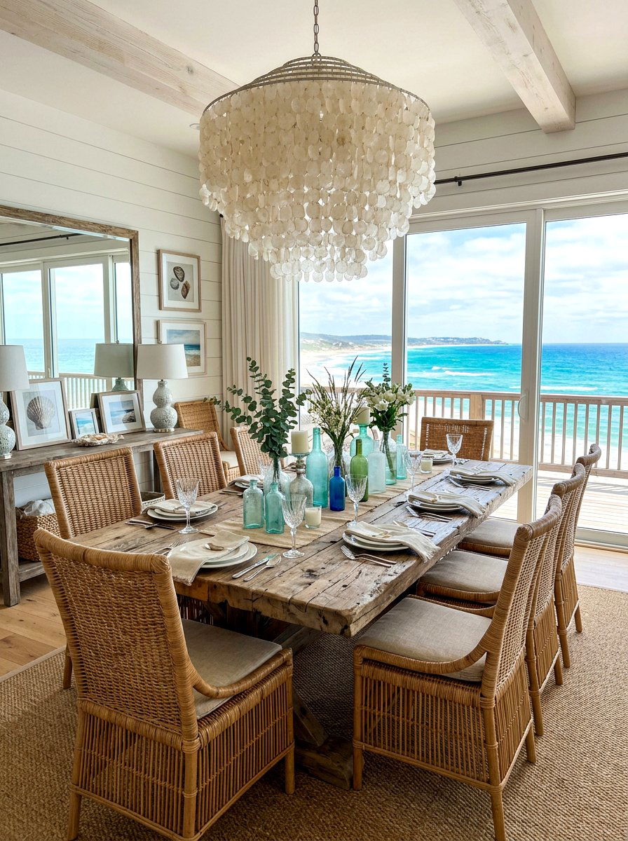 Coastal Dining Room - 30 seaside cottage ideas