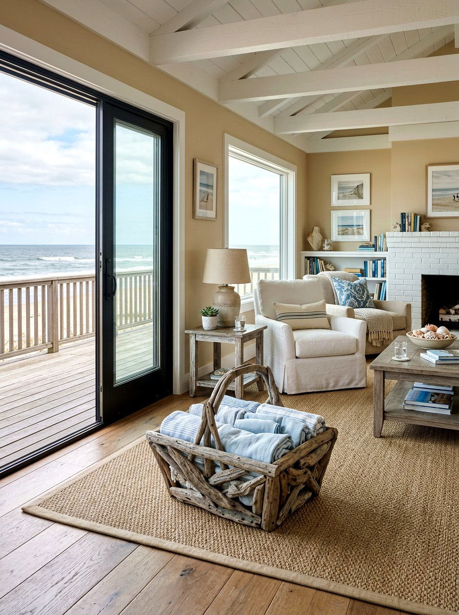 30 Living Room Blanket Basket Ideas for Cozy, Organized Comfort
