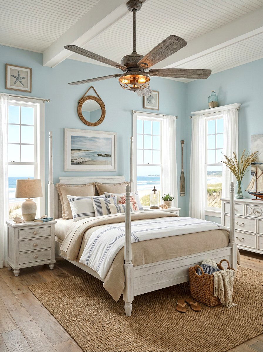 Coastal Driftwood Ceiling Fan - 30 ceiling fan ideas