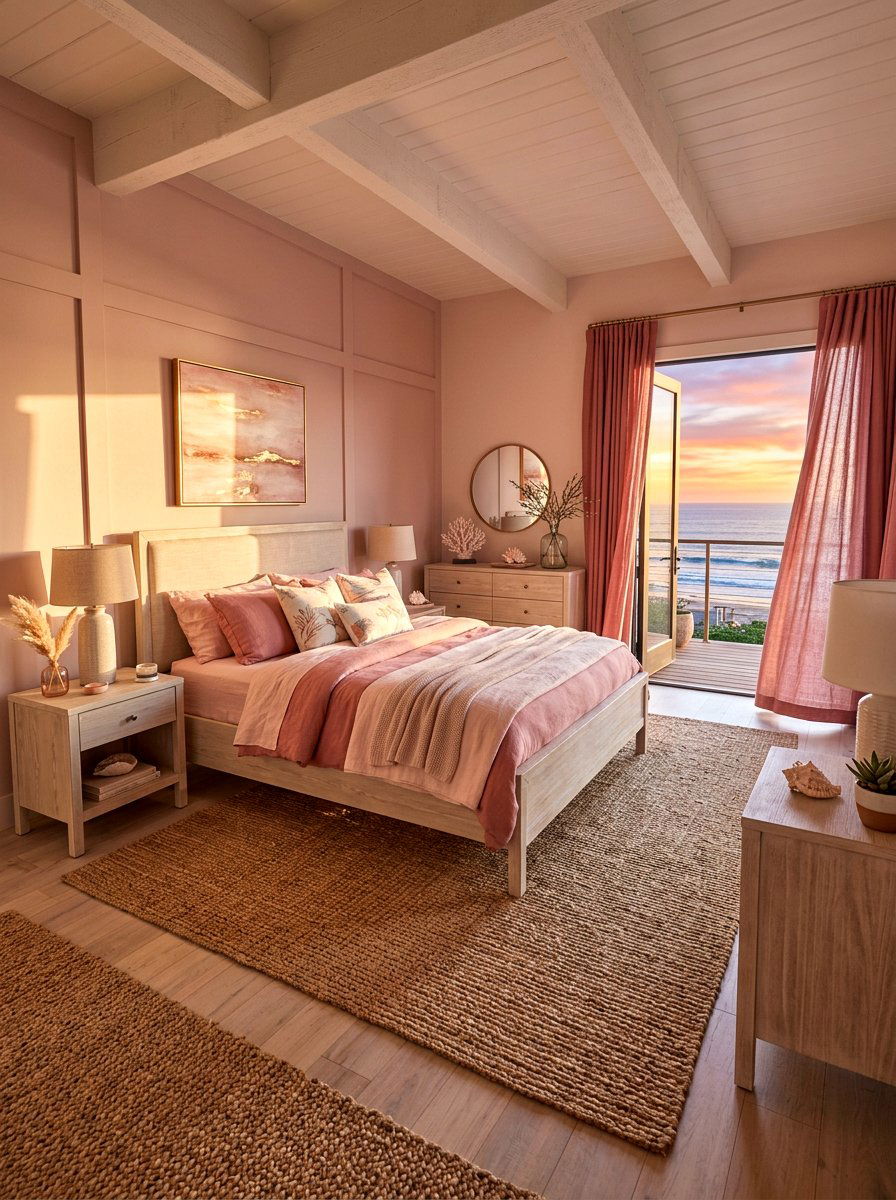 30 dusty rose bedroom ideas for romantic, modern comfort
