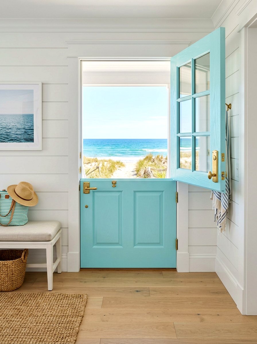 Coastal Dutch Door - 30 Dutch door ideas