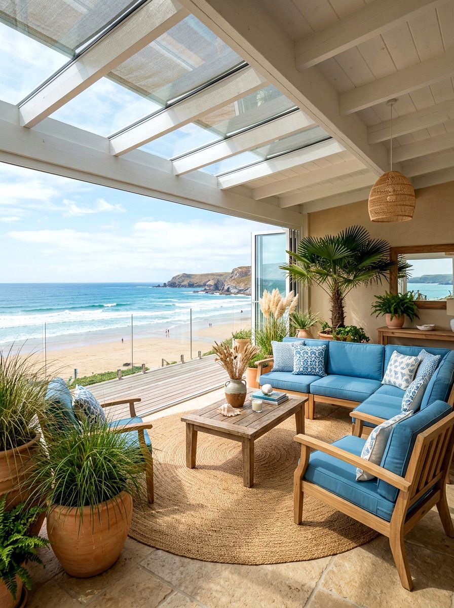 Coastal Enclosed Patio - 30 enclosed patio garden ideas