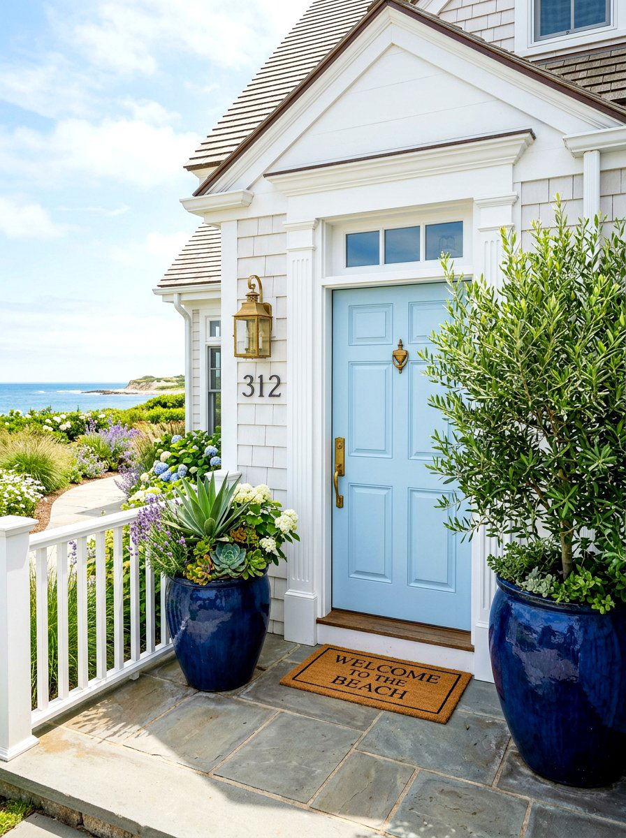 Coastal Entry Decor - 30 front steps decor ideas