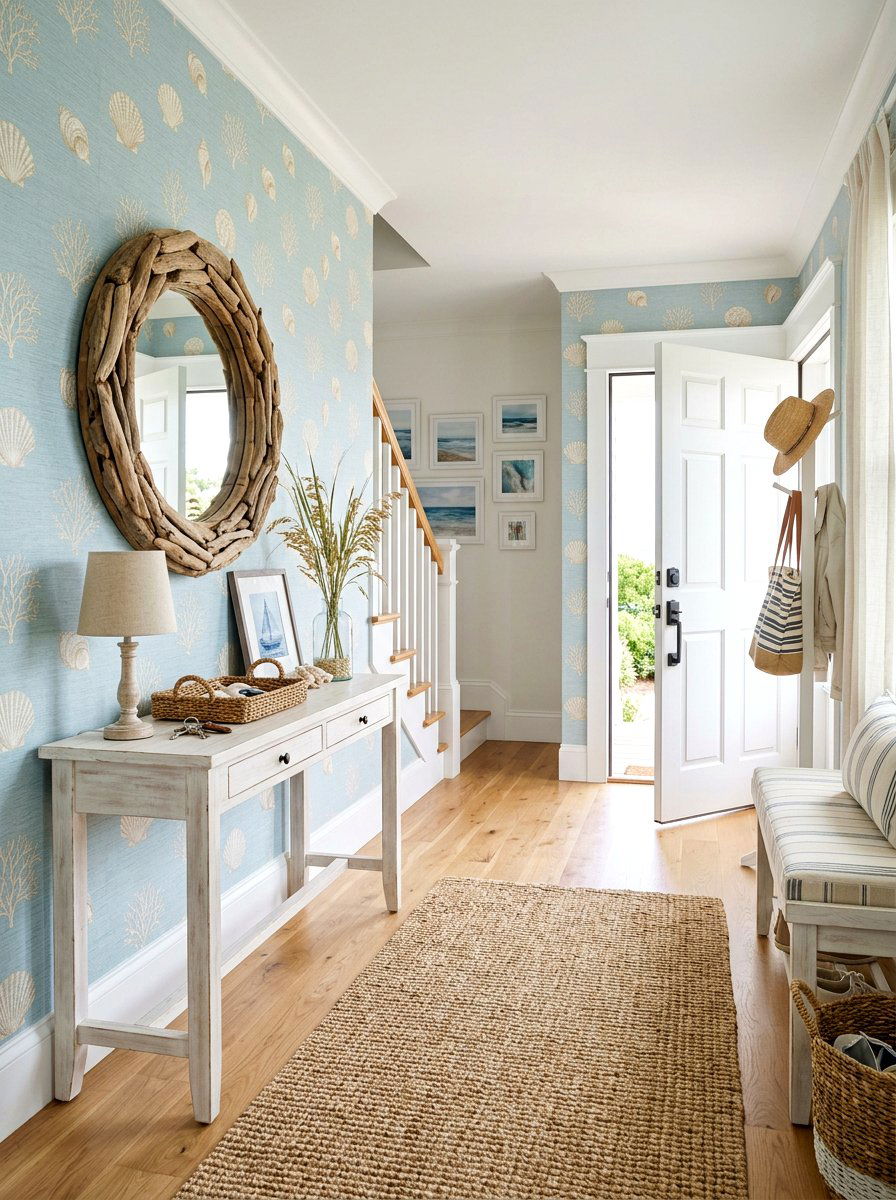 Coastal Entry Wallpaper - 30 entry wallpaper ideas