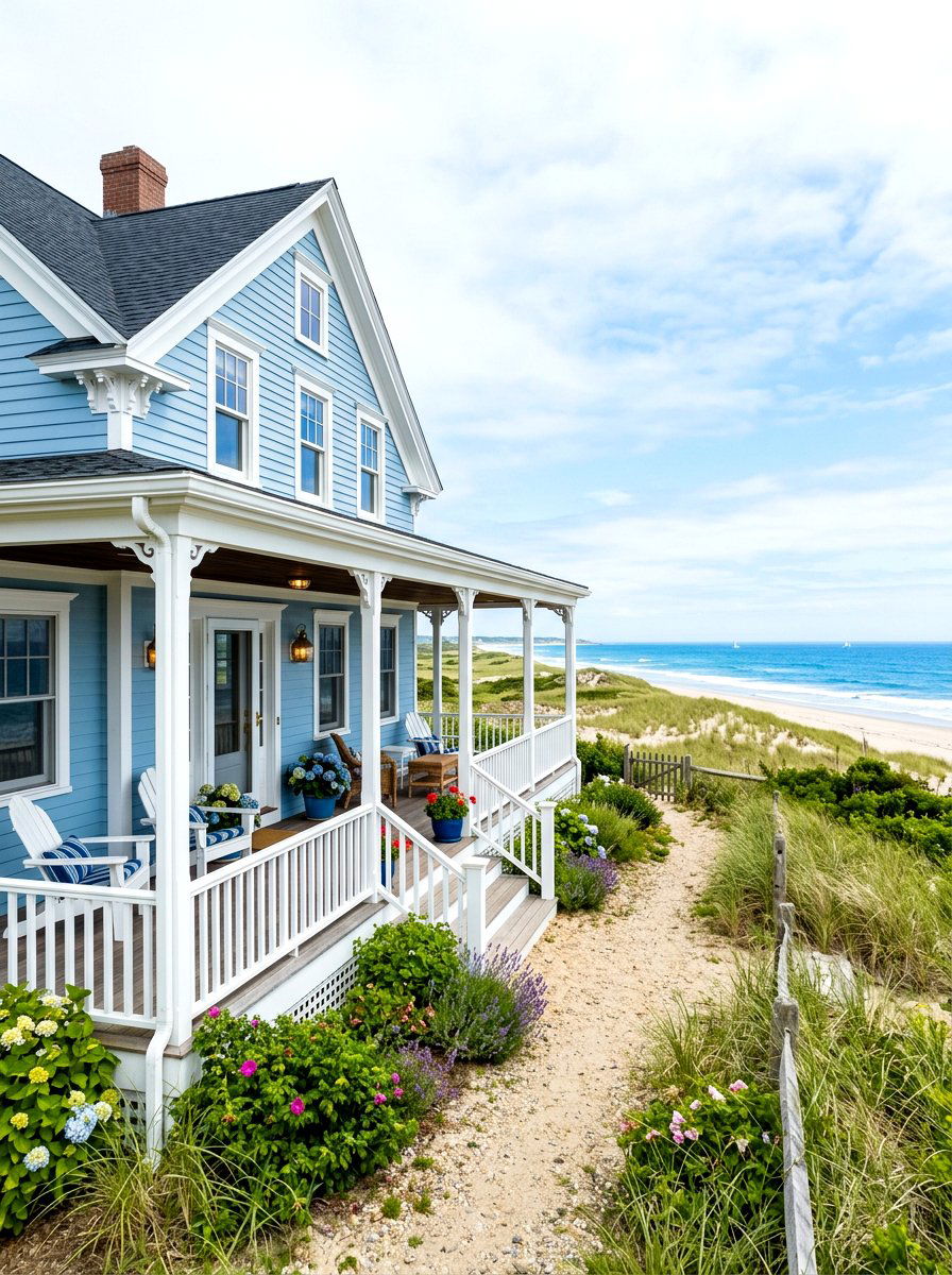 Coastal Farmhouse Exterior - 30 farmhouse exterior ideas