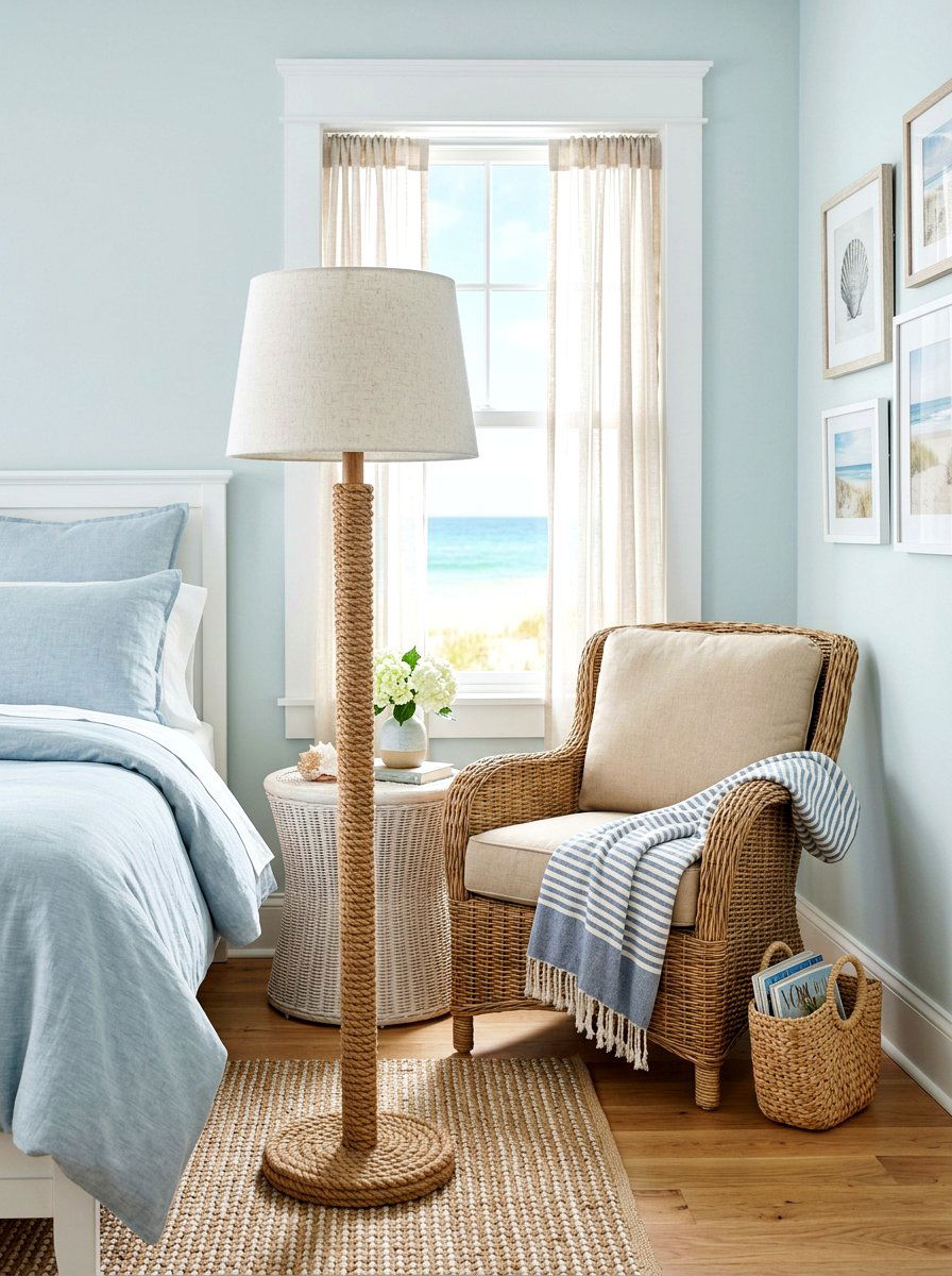 Coastal Floor Lamp - 30 floor lamp bedroom corner ideas