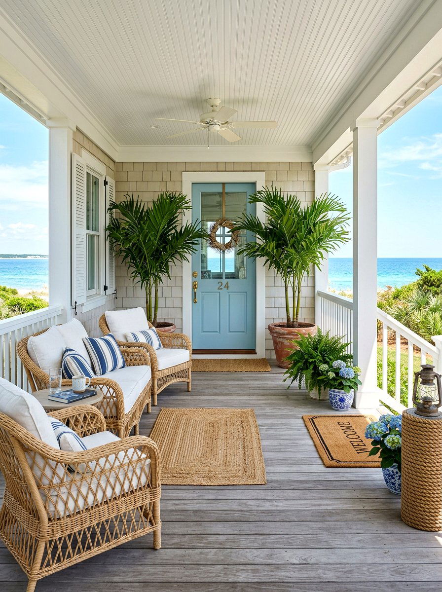 Coastal Front Porch - 30 front porch decor ideas