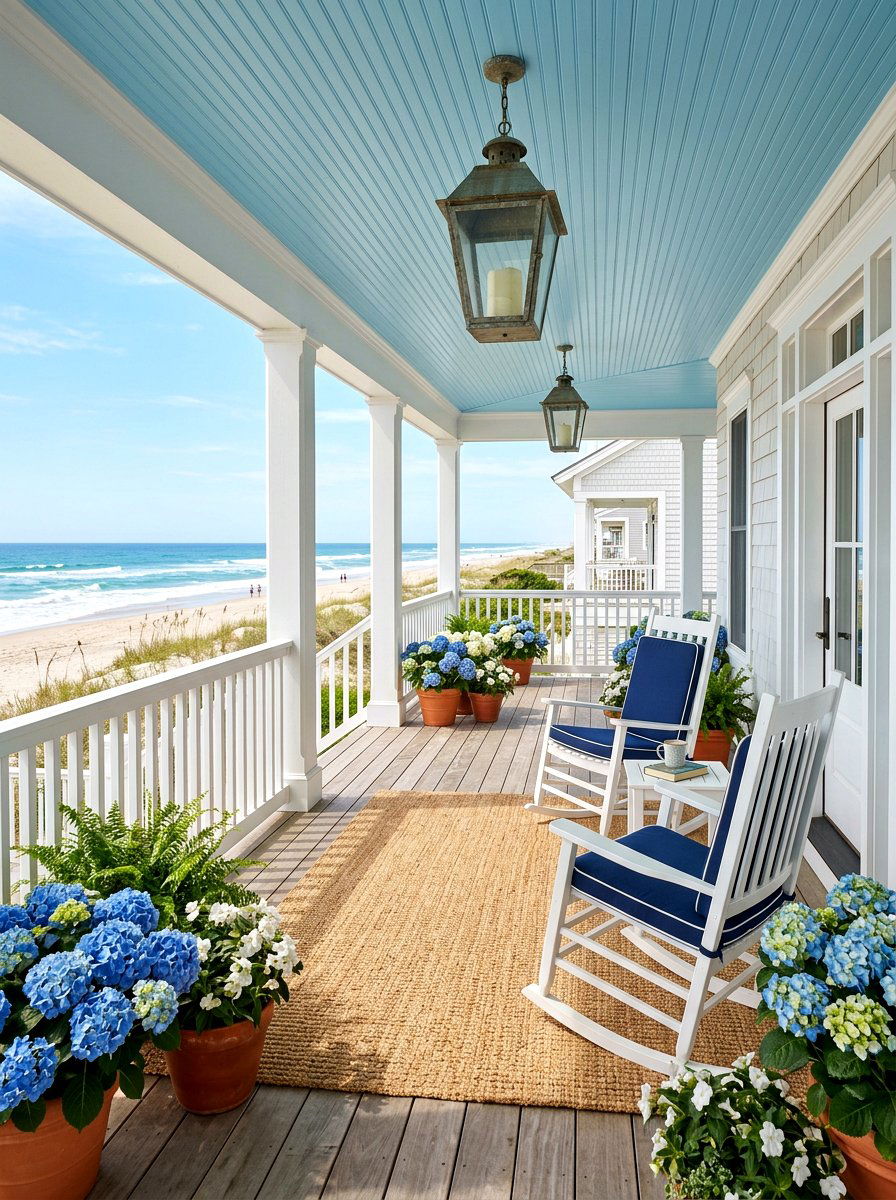 Coastal Front Porch - 30 seaside porch ideas