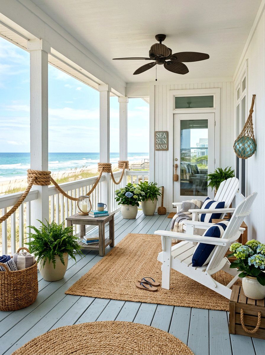 Coastal Front Porch - 30 viral front porch ideas