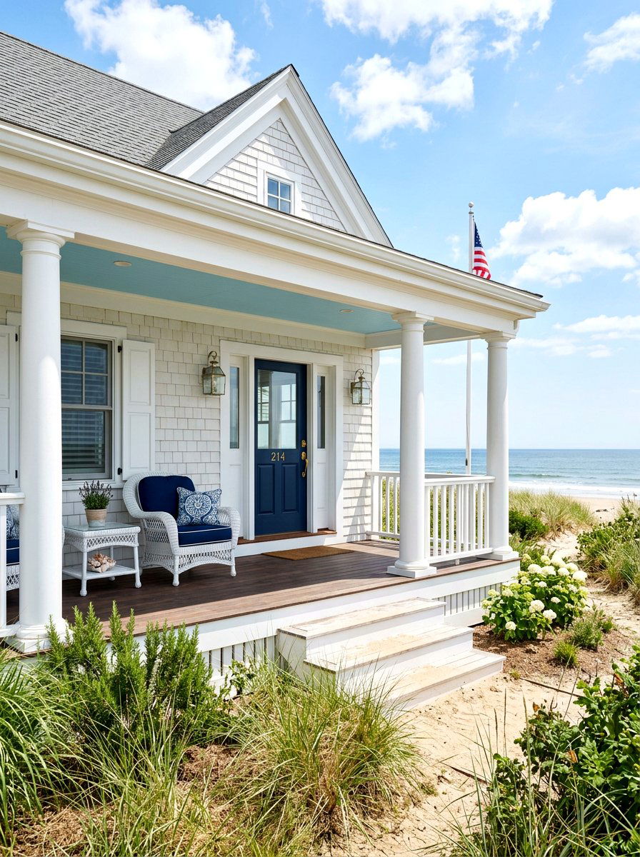 Coastal Front Portico - 30 portico ideas