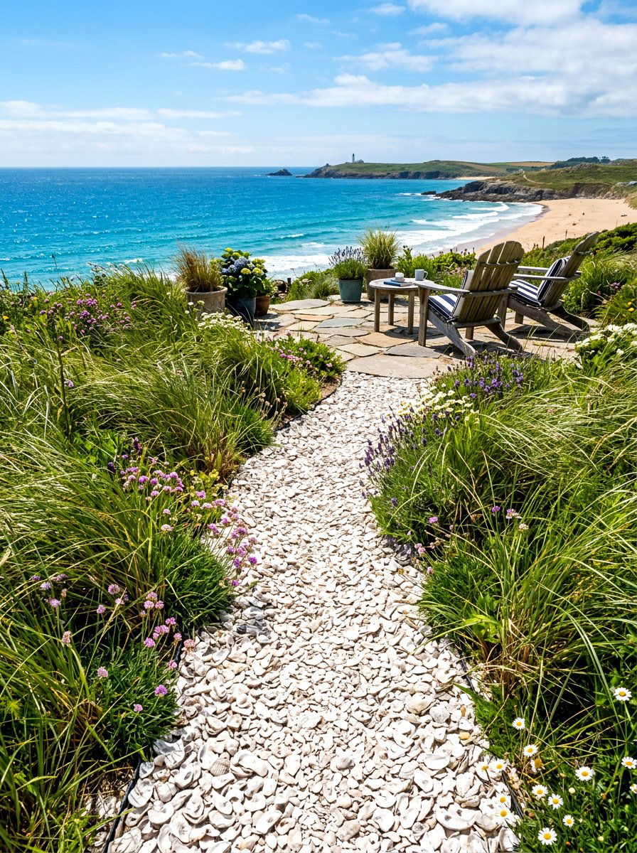 Coastal Garden Path - 30 East Coast patio ideas