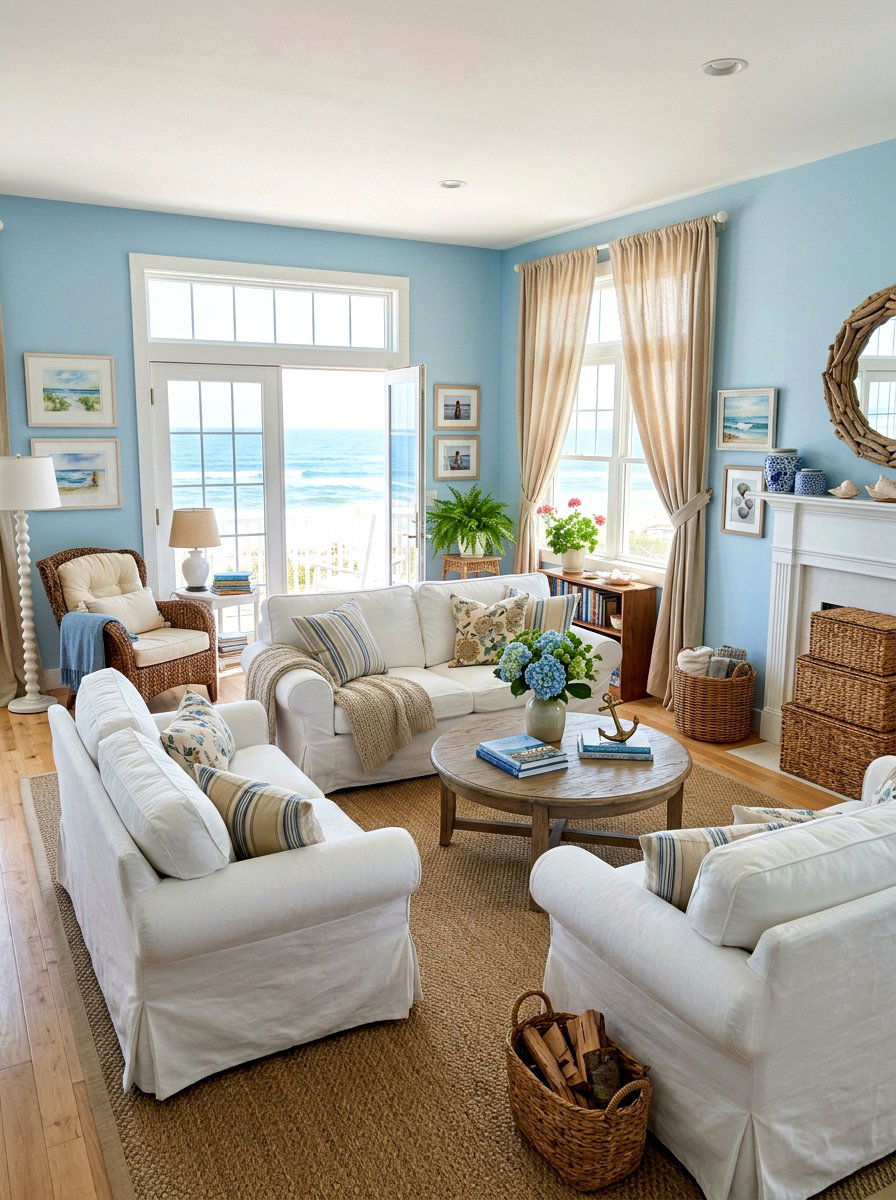 Coastal Grandma Living Room - 30 grandma core living room ideas
