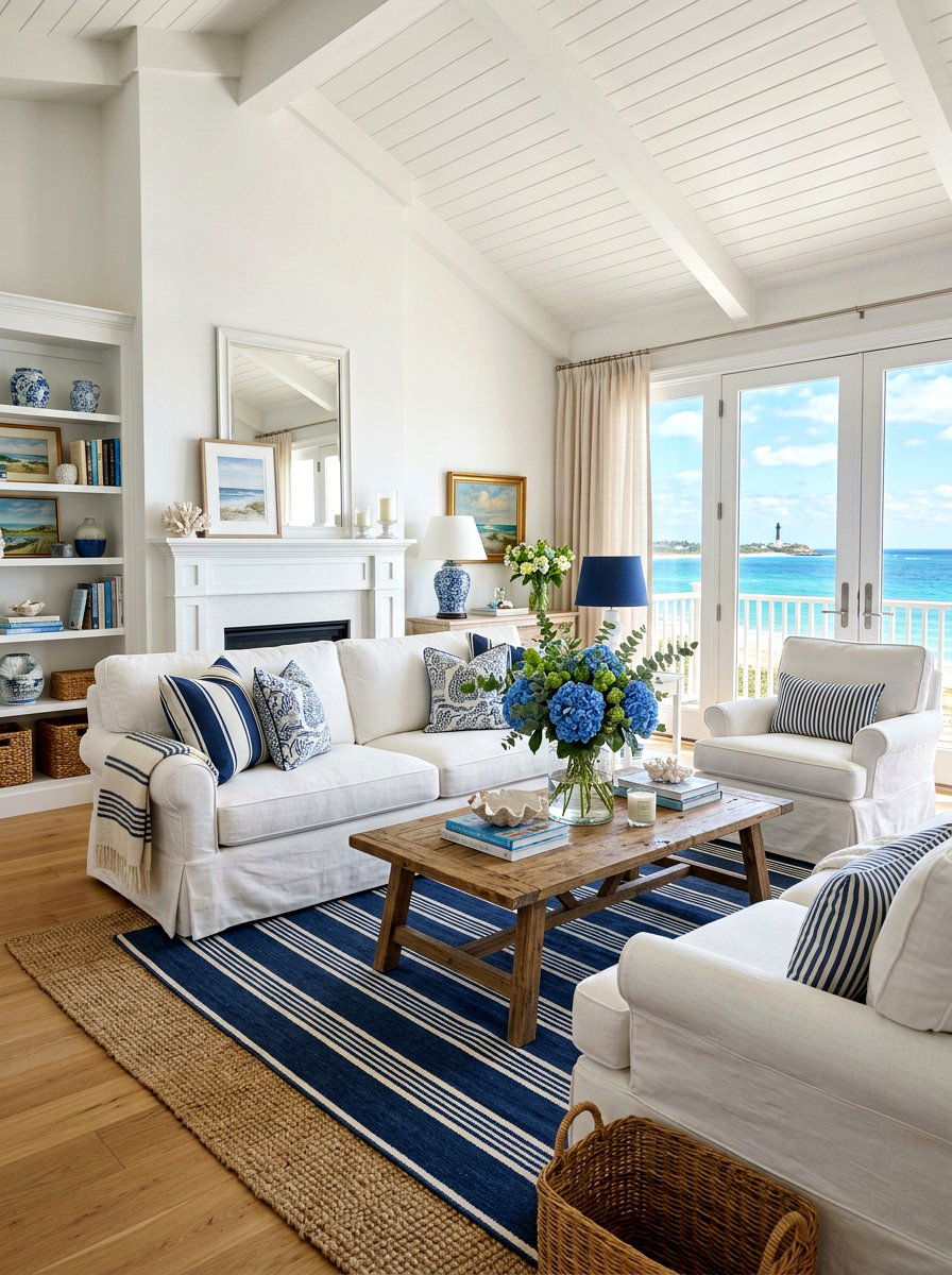 Coastal Grandmother Living Room - 30 Nancy Meyers living room ideas