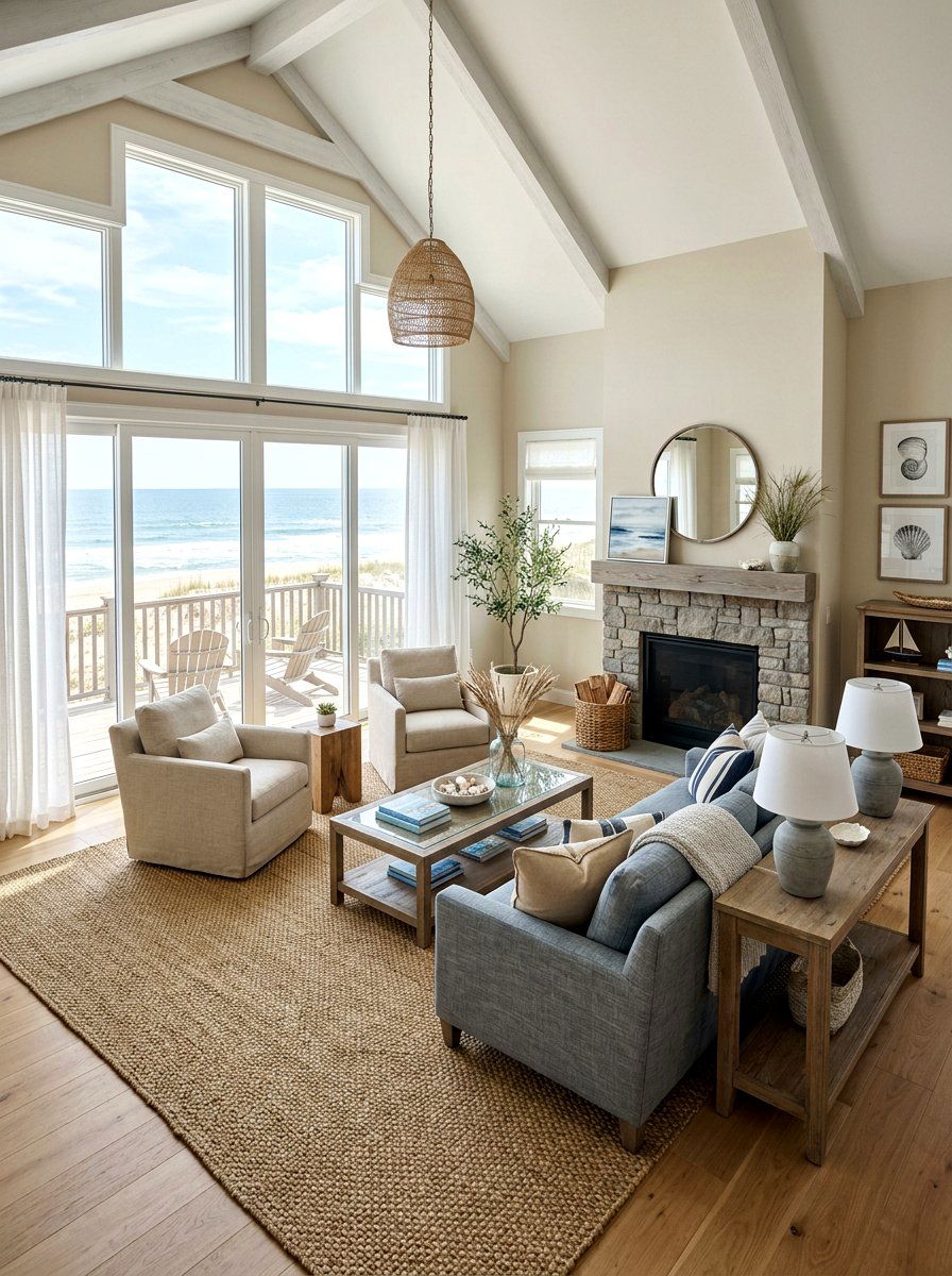 Coastal Gray Living Room Style - 30 steel gray living room ideas