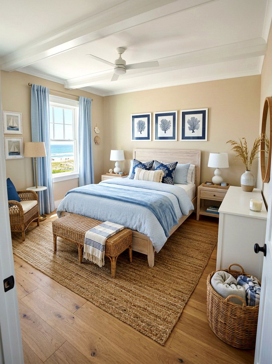 Coastal Guest Bedroom - 30 guest room decor ideas