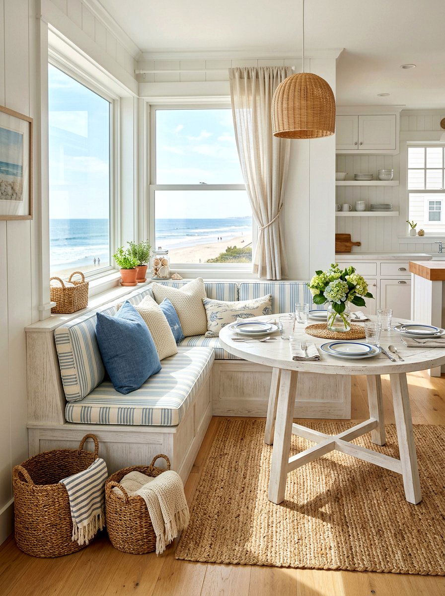 Coastal Kitchen Nook - 30 kitchen nook ideas