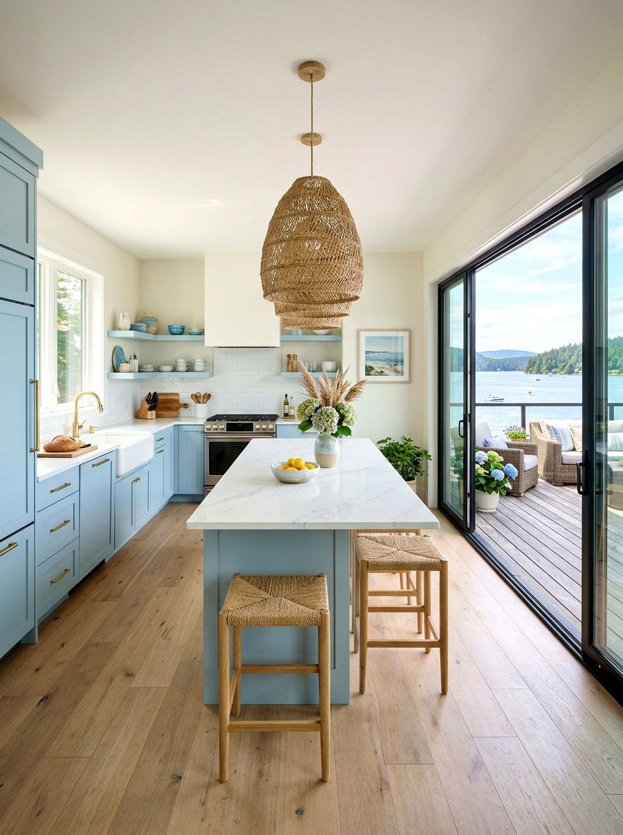 Coastal Lake Kitchen - 30 lake house kitchen ideas