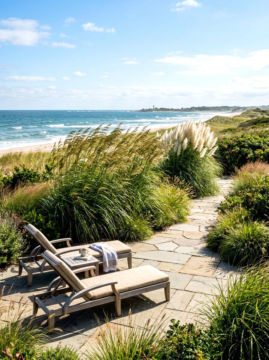 Coastal Landscaping Grasses - 30 East Coast patio ideas