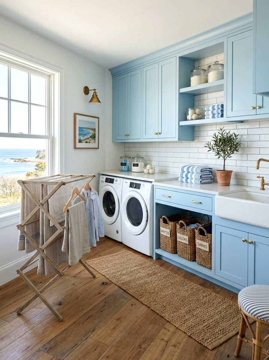 Coastal Laundry Room - 30 seaside cottage ideas