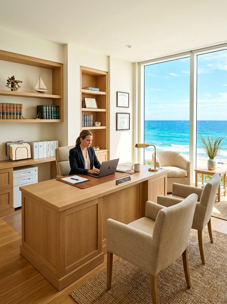 Coastal Lawyer Workspace - 30 attorney office ideas