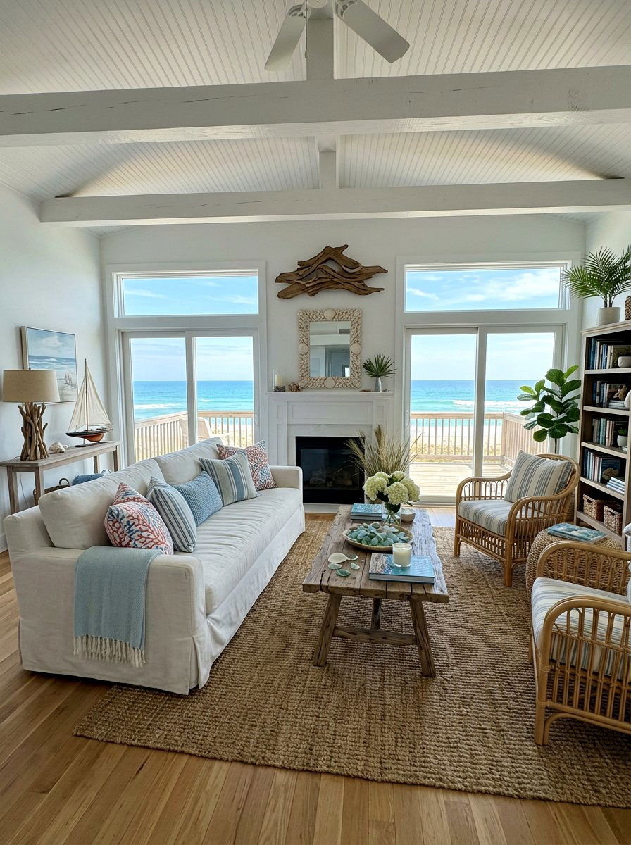 Coastal Living Room - 30 unoptimized cozy home ideas