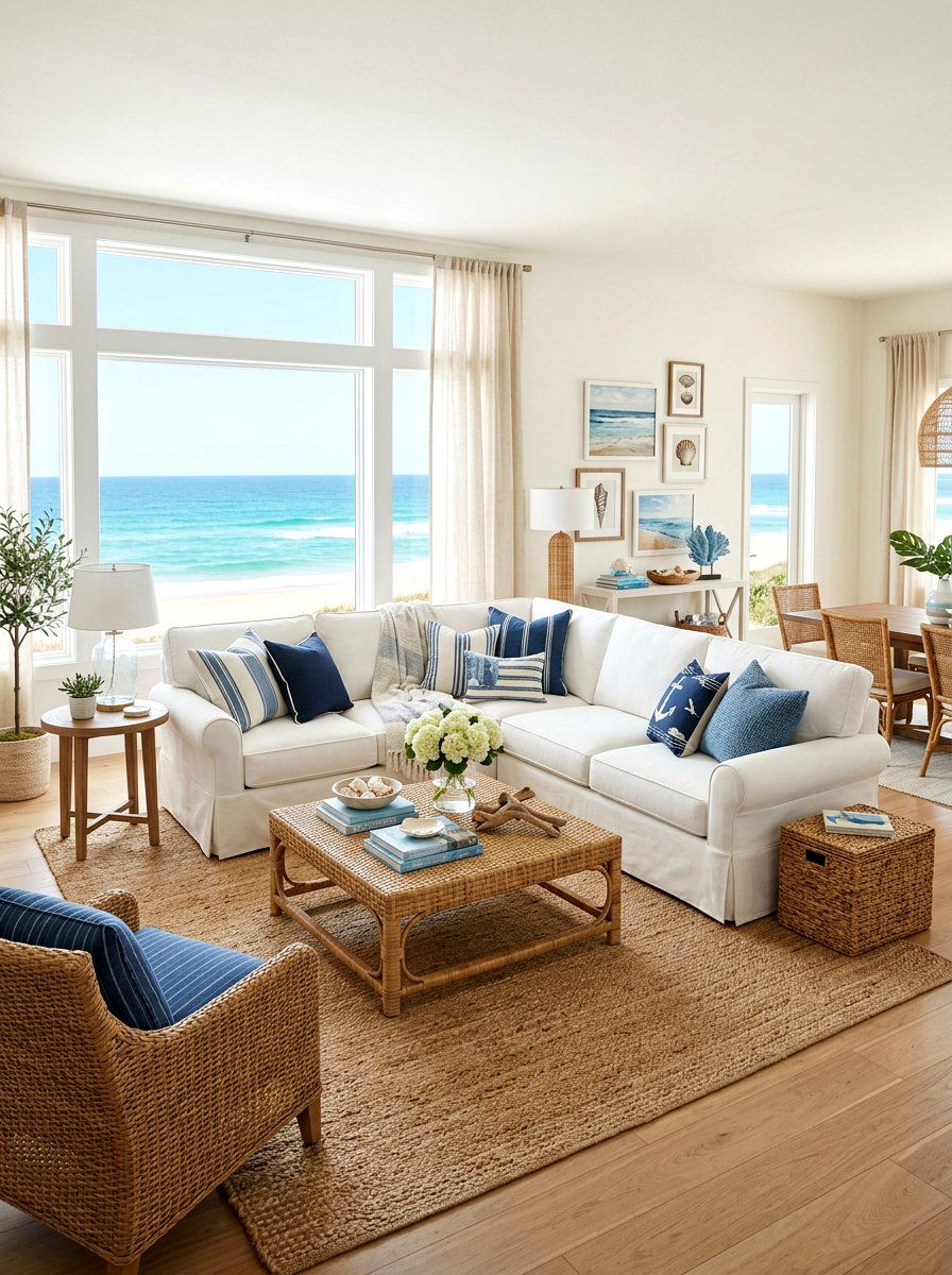 Coastal Living Room Sectional - 30 sofa chaise layout ideas