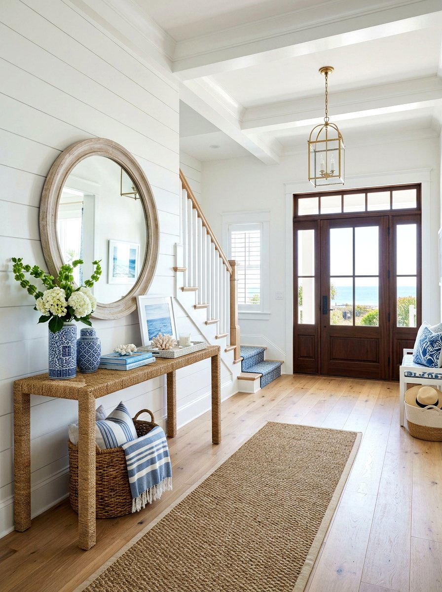 Coastal Luxury Entryway - 30 luxury entryway styling ideas