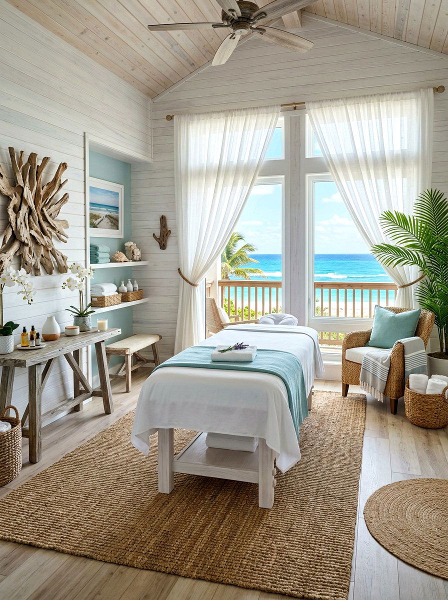 Coastal Massage Room - 30 massage room ideas